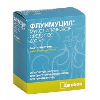 Флуимуцил таб. шип. 600мг N20