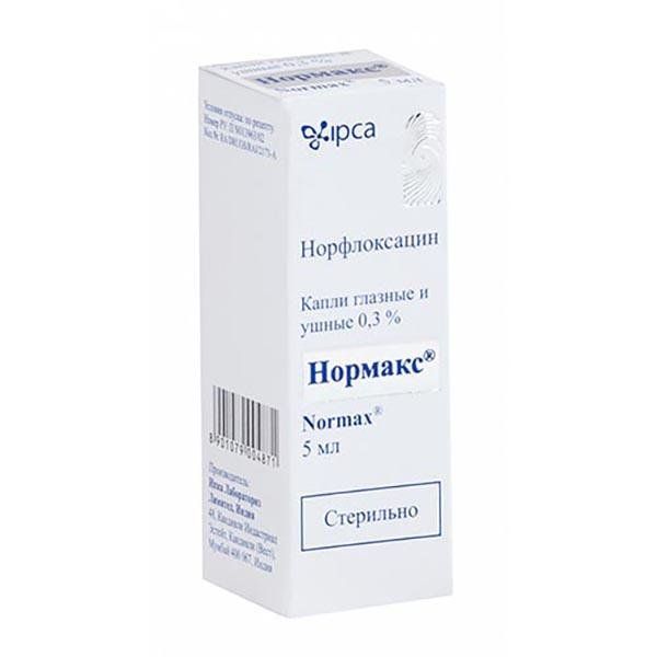 Нормакс капли гл/ушн 0,3% 5мл N1