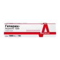 ГЕПАРИН-АКРИХИН 1000 50,0 ГЕЛЬ Д/НАРУЖ