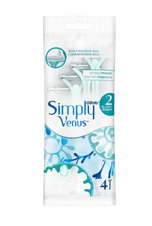 Жиллетт/Gillette станок бритвенный женский венус симпли 2 сатин кеа N4