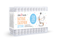 Ватные палочки little hands с ограничителем детская N50