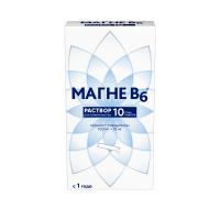 Магне B6 р-р внутр 100мг+10мг 10мл N10 (стик-пак)