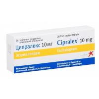 Ципралекс таб. п.п.о. 10мг N28