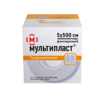 Пластырь Мультипласт фиксир н/стер 5х500см