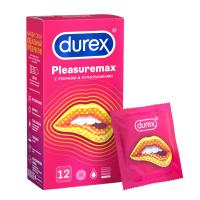 Презервативы Дюрекс/Durex плесуремакс ребристая и точечная структ N12