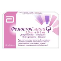 ФЕМОСТОН МИНИ 0,0025+0,0005 N28 ТАБ П/ПЛЕН/ОБОЛОЧ