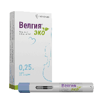 Велгия эко р-р п/к 0,25мг 0,5мл №4  (шприцы в автоинжекторах)