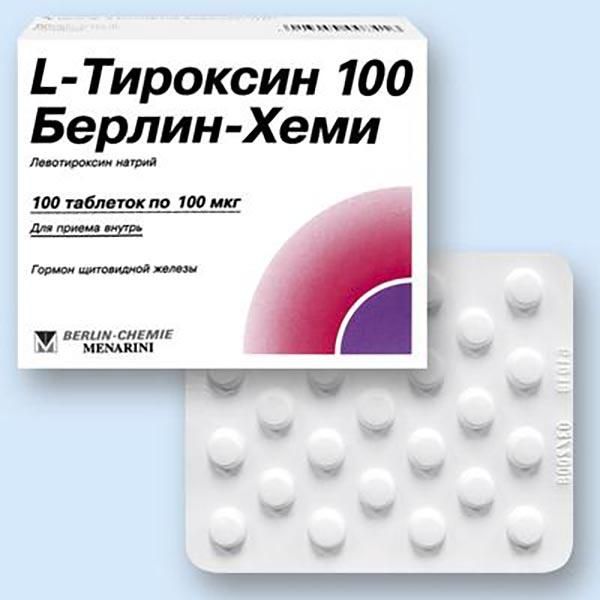 L-Тироксин 100 Берлин-Хеми таб. 100мкг N100
