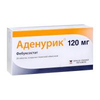 Аденурик табл п/о плен 120 мг х28 ^