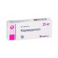 Карведилол таб. 25мг N30