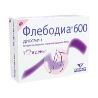 Флебодиа 600 таб. п.п.о. 600мг N60