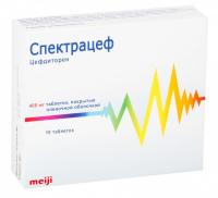Спектрацеф таб. п.п.о. 400мг N10