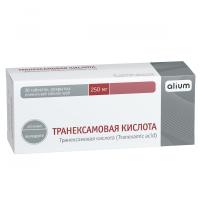 ТРАНЕКСАМОВАЯ КИСЛОТА ТАБ. П/О ПЛЕН. 250МГ №30