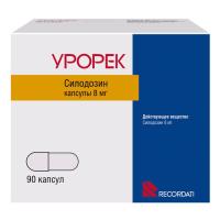 Урорек капс. 8мг N90