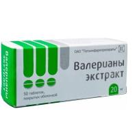 Валериана экстракт таб. п.о 20мг N50