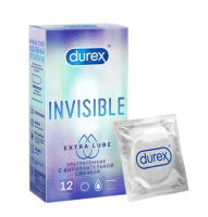 Презервативы Дюрекс/Durex инвизибл extra lube N12