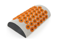 Массажер аппликатор тибетский магнитный на мягкой подложке валик д/шеи желтый