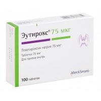Эутирокс таб. 75мкг N100
