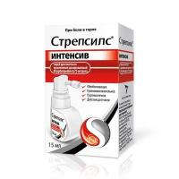 Стрепсилс интенсив спрей местн. вишня-мята 15мл
