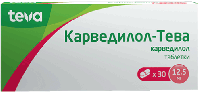 Карведилол-Тева таб. 12,5мг N30