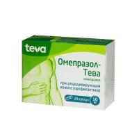Омепразол-тева капс. кш/раств 10мг N28