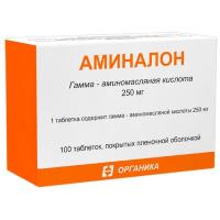 Аминалон таб. п.п.о. 250мг N100