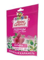 Alpine caramel альпийская карамель леденцы детские натур мед-вит C вкус малины 75г