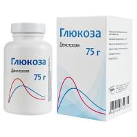Глюкоза пор. д/р-ра внутр 75г N1