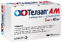 Телзап АМ таб. 5мг+40мг N28