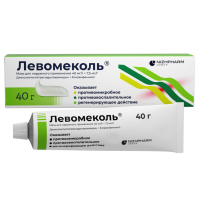 Левомеколь мазь д/нар. прим. 40мг+7.5мг/г туба 40г