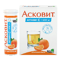 Асковит таб. шип. апельсиновые 1г N10