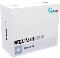 МЕСАЛАЗИН 0,5 N100 ТАБЛ КИШЕЧНОРАСТВОР П/О