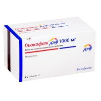 Глюкофаж лонг таб.пролонг.высвоб. 1000мг N60