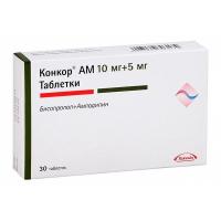 Конкор АМ таб. 10мг+5мг N30