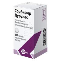 Сорбифер дурулес таб.пролонг.высвоб.п.п.о. 320мг+60мг N100