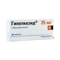 ГИПОТИАЗИД 0,025 N20 ТАБЛ
