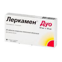 Леркамен дуо таб. п.п.о. 10мг+10мг N28