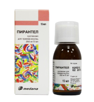 Пирантел сусп. д/приема внутрь 250мг/5мл 15мл N1