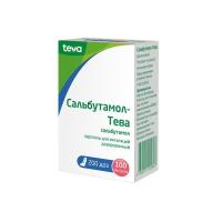 Сальбутамол-Тева аэроз. д/ингал. доз. 100мкг/доза 200доз №1