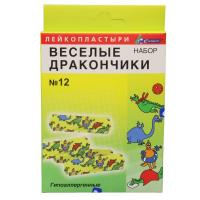 Пластырь бактерицидный веселые дракончики N12