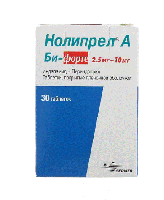 Нолипрел А Би-форте таб. п.п.о. 2,5мг+10мг N30