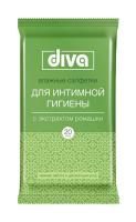 Салфетки влажные д/интим гигиены Дива N20