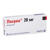 Локрен таб. п.п.о. 20мг N28