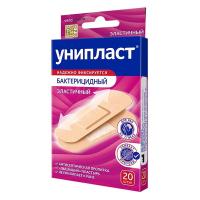 Лейкопластырь бактерицидный УНИПЛАСТ эласт. №20 (Акция за 3уп. скидка 25%)