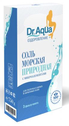 Доктор аква/Dr aqua соль морская с микроэлементами 750г (кор)