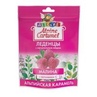 Alpine caramel альпийская карамель леденцы детские натур мед-вит C вкус малины 75г