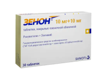 Зенон таб. п.п.о. 10мг+10мг N30