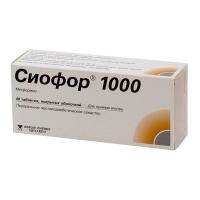 Сиофор 1000 таб. п.п.о. 1000мг N60