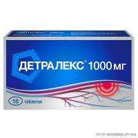 ДЕТРАЛЕКС ТАБ. П/О ПЛЁН. 1000 МГ №18