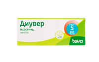 Диувер таб. 5мг №20